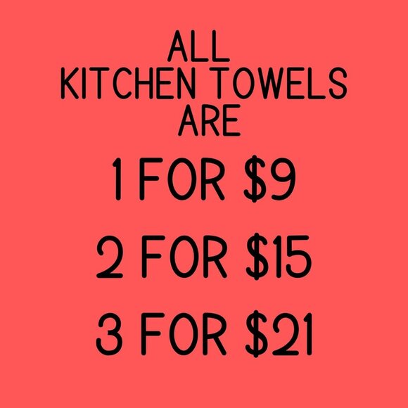 2/$15 or 3/$21 - Hit Me With Your Best Pot Kitchen Towel - NWT - Picture 2 of 2